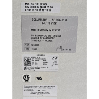GE_Vascular Angio Collimator 1